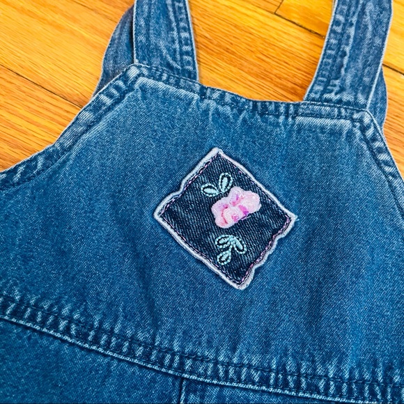 Blue Denim Patchwork Overalls - Picture 3 of 9